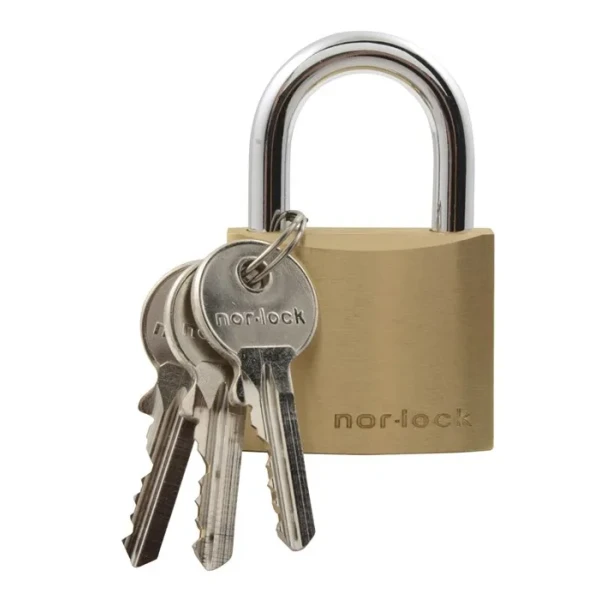 Hengelås messing 30mm Nor- Lock