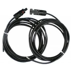 PV Kabel 2x6mm² 10m solcelle-regulator Stiv, MC4 kontakt i ene enden