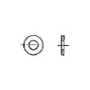 Skive A4 DIN 9021 hull 10mmx30mm ( 3stk) - Bilde 2