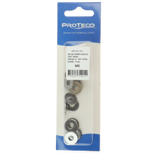 Skive A4 Din 9021 hull 5mmx12mm ( 12stk)