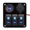 Bryterpanel m/voltmeter og USB uttak 3-veis
