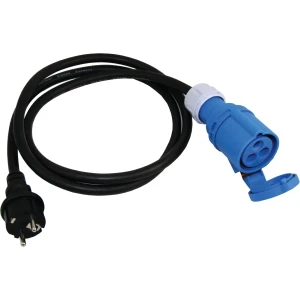 Overgangskabel 16A CEE Hun-Schuko Han 3G2,5mm²