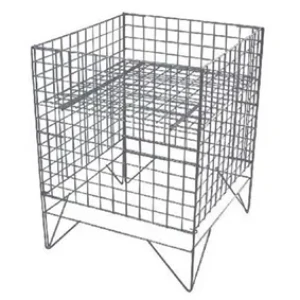 Sjokkselger stål 60x60x77 cm