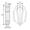 Rørkause varmgalvanisert 16mm tau