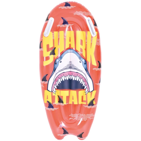 Oppblåsbart Shark Surfboard 100cm 4-8 år - Bilde 2