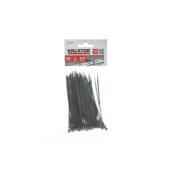 Strips Sorte Uv bestandig 100x2,5mm - 100pk