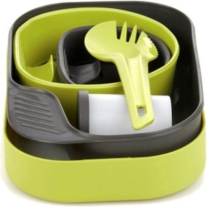 Wildo Matboks light 4 deler - Lime / Grå - Tallrikslådan light